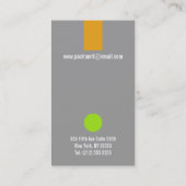 Hundegroomer-Grau-Visitenkarte Visitenkarte (Rückseite)