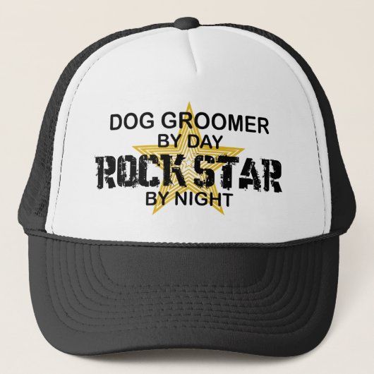 Hundegroomer-Rockstar Truckerkappe (Vorderseite)
