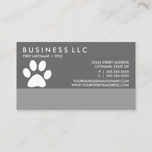 Hundegroomer vergütet Programm Treuekarte (Rückseite)