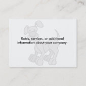 Hundegroomers-Visitenkarte Visitenkarte (Rückseite)