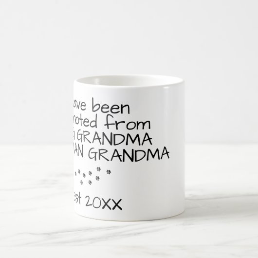 Hundegroßmutter zur menschlichen Großmutter Kaffeetasse (Mittel)