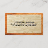 Hundegruppe | Holzrahmen Visitenkarte (Rückseite)