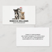 Hundegruppe | Tierdienste Visitenkarte (Vorne/Hinten)