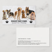 Hundegruppe | Tierpflege | Ausbilder Visitenkarte (Vorne/Hinten)