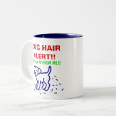 HUNDEhaar-ALARM -- Labrador Zweifarbige Tasse (Vorderseite Links)