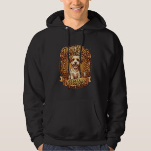Hundehaar ist glänzendes flauschiges goldenes Band Hoodie