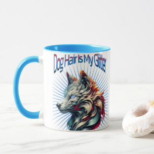 Hundehaar ist meine Glitzer Tasse - Funny Dog Mama