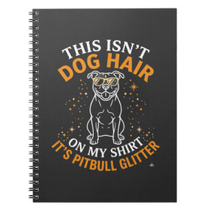 Hundehaar Pitbull Glitter Tragen Sonnenbrille Ster Notizblock