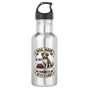 Hundehaare Shirt Vintage Gravur Lustiger Hunde Lie Edelstahlflasche