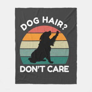 Hundehaare sind egal - Lustiges Design für Hundeli Fleecedecke