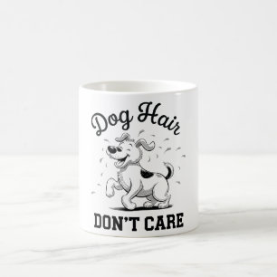"Hundehaare stören nicht" Lustiger Cartoon für Tie Kaffeetasse