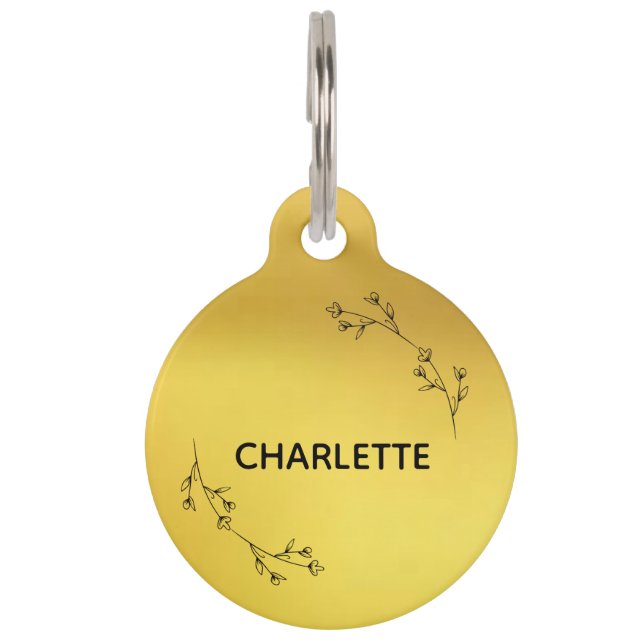 Hundehalsband-Tag Personalisiert Cat Tag Haustiermarke (Vorderseite)