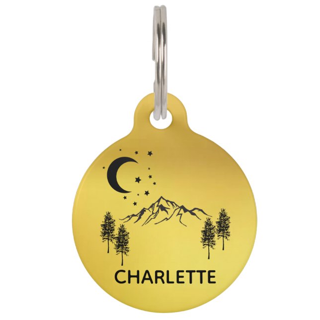 Hundehalsband-Tag Personalisiert Cat Tag Haustiermarke (Vorderseite)