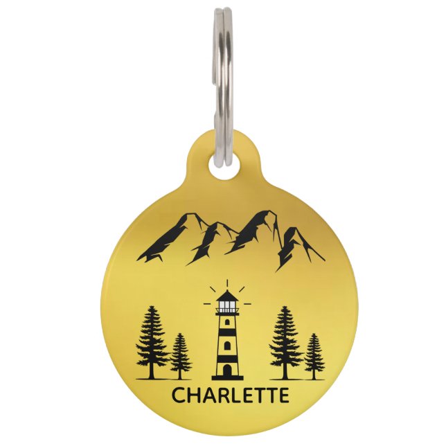 Hundehalsband-Tag Personalisiert Cat Tag Haustiermarke (Vorderseite)