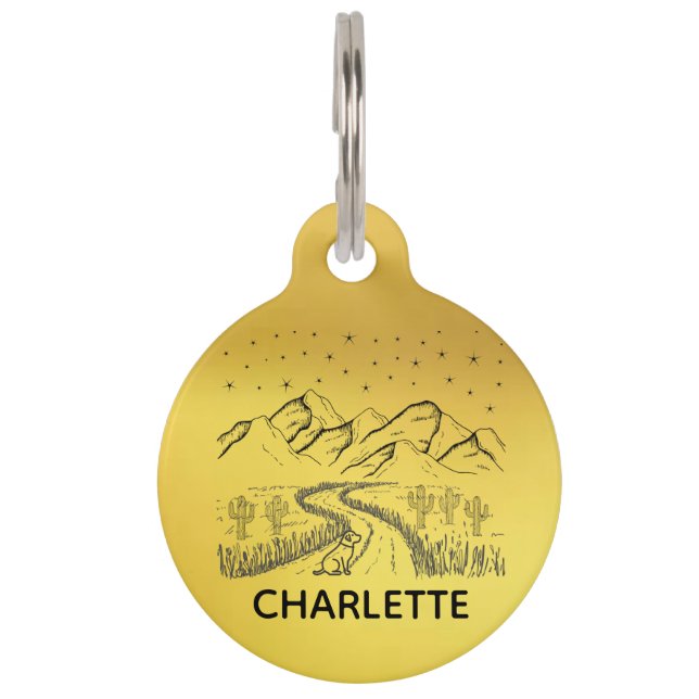 Hundehalsband-Tag Personalisiert Cat Tag Haustiermarke (Vorderseite)