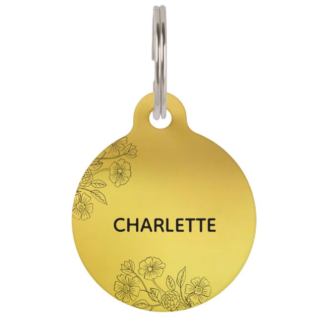 Hundehalsband-Tag Personalisiert Cat Tag Haustiermarke (Vorderseite)