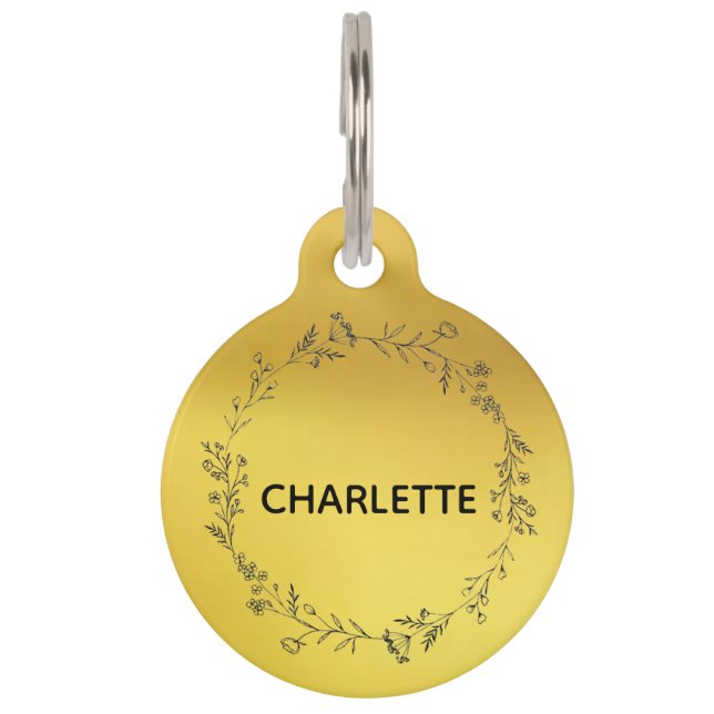 Hundehalsband-Tag Personalisiert Cat Tag Haustiermarke (Vorderseite)