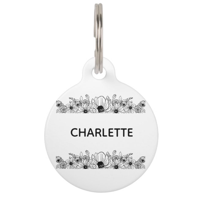 Hundehalsband-Tag Personalisiert Cat Tag Haustiermarke (Vorderseite)