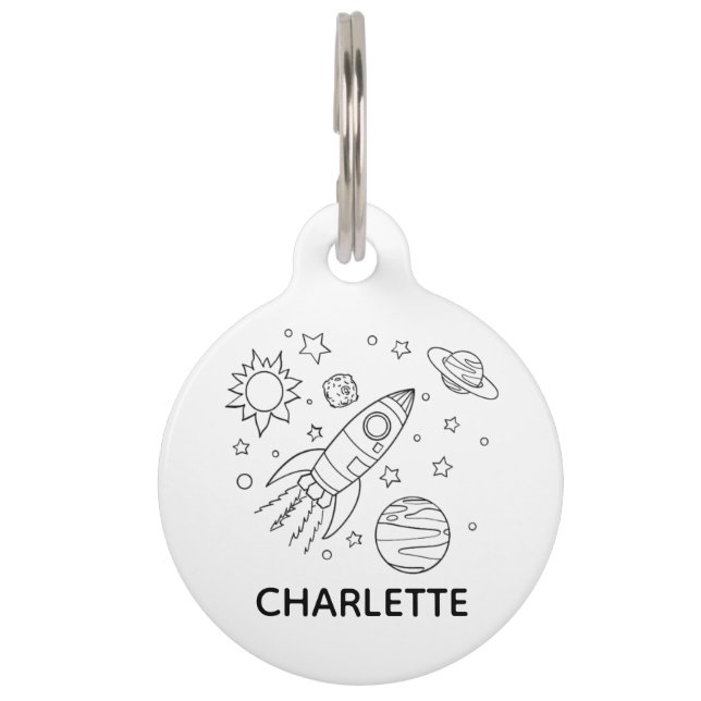 Hundehalsband-Tag Personalisiert Cat Tag Haustiermarke (Vorderseite)