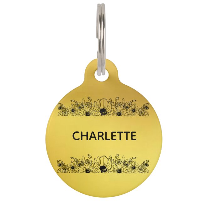 Hundehalsband-Tag Personalisiert Cat Tag Haustiermarke (Vorderseite)