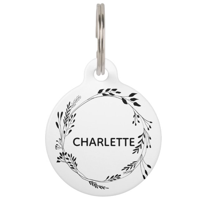 Hundehalsband-Tag Personalisiert Cat Tag Haustiermarke (Vorderseite)