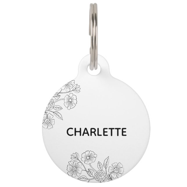 Hundehalsband-Tag Personalisiert Cat Tag Haustiermarke (Vorderseite)