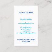 Hundehalsband Walker Visitenkarte (Rückseite)