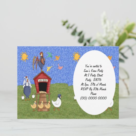 Hundehaus Einladung (Stehend Vorderseite)