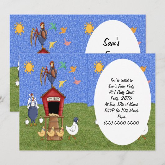 Hundehaus Einladung (Vorne/Hinten)