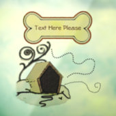 Hundehaus Fensteraufkleber (Blatt 3)