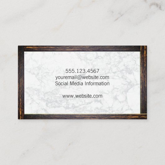 Hundehaus | Visitenkarte "Holzgrenzen" (Rückseite)