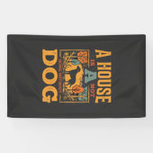Hundeheim Vintage-Haus Banner (Horizontal)