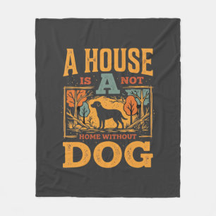 Hundeheim Vintage-Haus Fleecedecke