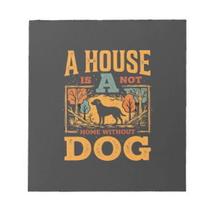 Hundeheim Vintage-Haus Notizblock