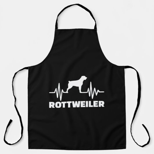Hundeherz Rottweiler Schürze (Vorderseite)