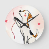 Hundeherzen Uhr (Vorderseite)