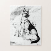 Hundehimmel, die Menge des Meisters Puzzle (Vertikal)