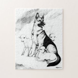 Hundehimmel, die Menge des Meisters Puzzle