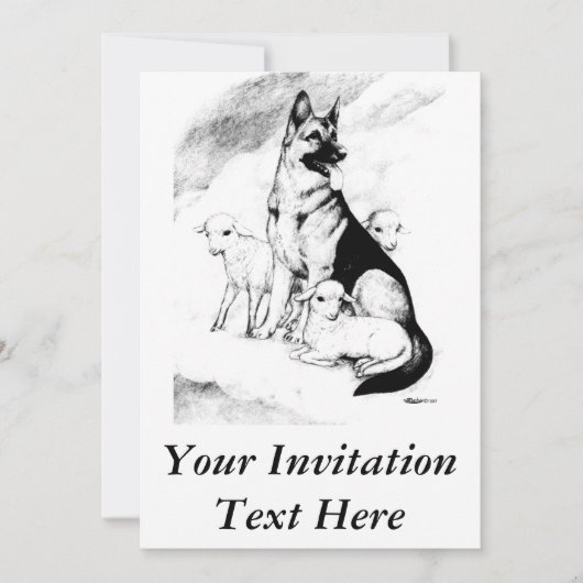 Hundehimmel Einladung (Vorderseite)