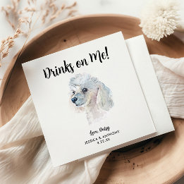 Hundehochzeits-Cocktailservietten Serviette