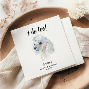 Hundehochzeits-Cocktailservietten Serviette