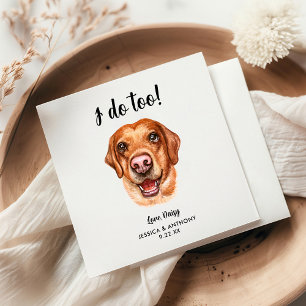 Hundehochzeits-Cocktailservietten Serviette