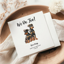 Hundehochzeits-Cocktailservietten Serviette