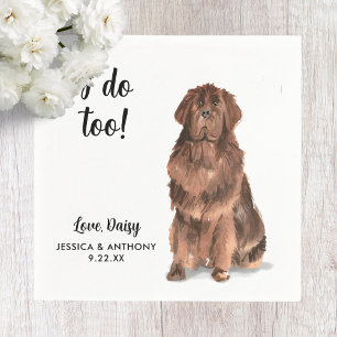 Hundehochzeits-Cocktailservietten Serviette