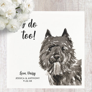 Hundehochzeits-Cocktailservietten Serviette