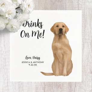 Hundehochzeits-Cocktailservietten Serviette