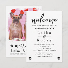 Hundehochzeits-Einladung Save The Date