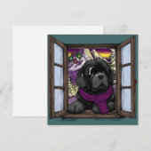 Hundehund Feiertagskarte (Vorne/Hinten)