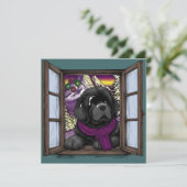 Hundehund Feiertagskarte (Stehend Vorderseite)