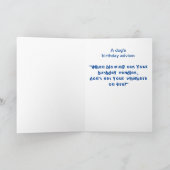 Hundehund mit Kuchen Geburtstagskarte Karte (Innenseite)